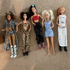 Spice girl dolls. Vintage. Lot of 5
